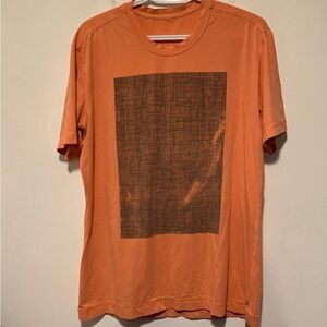 lululemon athletica Orange and Black Short Sleeve Tee